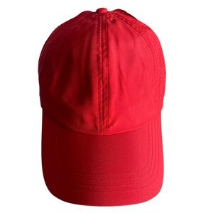 Vimhue Women’s High Pony Tail X-Boyfriend Adjustable Hat Red NWT